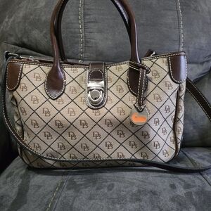 Monogram Brown Canvas Satchel Bag